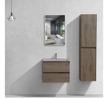 Комплект мебели темный дуб 60 см Vincea Luka VMC-2L600RO + VCB-13600G + VLM-2J600