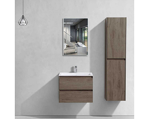 Santeh-Crystal.ru: Тумба с раковиной темный дуб 60 см Vincea Luka VMC-2L600RO + VCB-13600W Купить Тумба с раковиной темный дуб 60 см Vincea Luka VMC-2L600RO + VCB-13600W в магазине сантехники Santeh-Crystal.ru