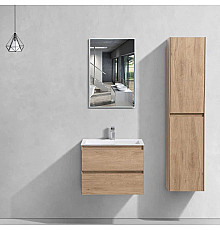 Комплект мебели натуральный дуб 60 см Vincea Luka VMC-2L600NO + VCB-13600W + VLM-2J600