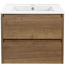 Тумба с раковиной дуб табачный 61,5 см Vincea Gio VMC-2G600TO + VBS-13960