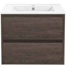 Тумба с раковиной темный дуб 61,5 см Vincea Gio VMC-2G600RO + VBS-13960