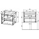 Заказать Комплект мебели темный дуб 61,5 см Vincea Gio VMC-2G600RO + VBS-13960 + VLM-2B600 в магазине сантехники Santeh-Crystal.ru