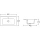 Заказать Комплект мебели темный дуб 61,5 см Vincea Gio VMC-2G600RO + VBS-13960 + VLM-2B600 в магазине сантехники Santeh-Crystal.ru