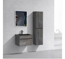 Комплект мебели серый камень 60 см Vincea Chiara VMC-2C600GS + VCB-13600B + VLM-3VN600