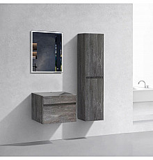 Комплект мебели серый камень 60 см Vincea Chiara VMC-2C600GS + VCB-13600G + VLM-3VN600