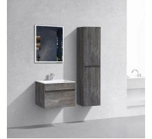 Комплект мебели серый камень 60 см Vincea Chiara VMC-2C600GS + VCB-13600W + VLM-3VN600