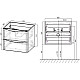 Заказать Комплект мебели темный дуб 59,4 см Vincea Paola VMC-2P600RW + VCB-2VP600B + VLM-2N700+ в магазине сантехники Santeh-Crystal.ru