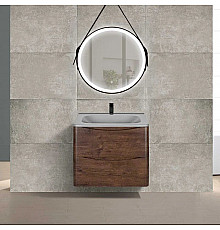 Комплект мебели темный дуб 59,4 см Vincea Paola VMC-2P600RW + VCB-2VP600G + VLM-2N700+