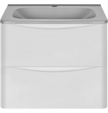 Тумба с раковиной белый глянец 59,4 см Vincea Paola VMC-2P600GW + VCB-2VP600G