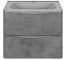 Тумба с раковиной бетон 59,4 см Vincea Paola VMC-2P600BT + VCB-2VP600G