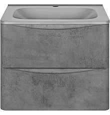 Тумба с раковиной бетон 59,4 см Vincea Paola VMC-2P600BT + VCB-2VP600G