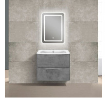 Комплект мебели бетон 59,4 см Vincea Paola VMC-2P600BT + VCB-2VP600W + VLM-2D550