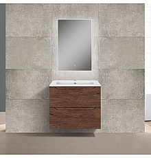 Комплект мебели темный дуб 61 см Vincea Norma VMC-2N600RW + VCB-2N600W + VLM-2J600