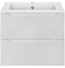 Тумба с раковиной белый глянец 61 см Vincea Norma VMC-2N600GW + VCB-2N600W