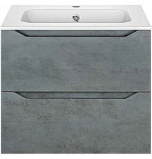 Тумба с раковиной бетон 61 см Vincea Norma VMC-2N600BT + VCB-2N600W