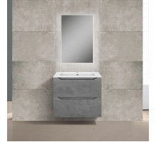 Комплект мебели бетон 61 см Vincea Norma VMC-2N600BT + VCB-2N600W + VLM-2J600