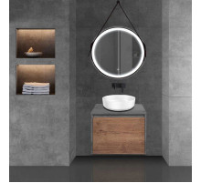 Комплект мебели дуб табачный/бетон 60 см Vincea Mesa VMC-2MS600TB + VBS-104 + VLM-2N600+