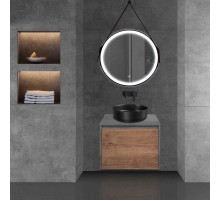 Комплект мебели дуб табачный/бетон 60 см Vincea Mesa VMC-2MS600TB + VBS-104MB + VLM-2N600+