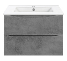Тумба с раковиной бетон 61,5 см Vincea Mia VMC-2MC600BT + VBS-13960