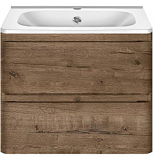 Тумба с раковиной дуб винтаж 59,4 см Vincea Vico VMC-2V600VO + VCB-2VP600W