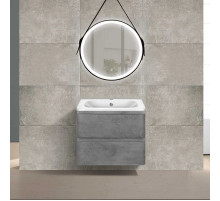 Комплект мебели бетон 59,4 см Vincea Vico VMC-2V600BT + VCB-2VP600W + VLM-2N600+