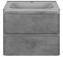 Тумба с раковиной бетон 59,4 см Vincea Vico VMC-2V600BT + VCB-2VP600G