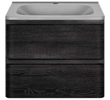Тумба с раковиной черное дерево 59,4 см Vincea Vico VMC-2V600CN + VCB-2VP600G