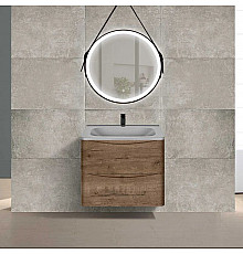 Комплект мебели дуб винтаж 59,4 см Vincea Paola VMC-2P600VO + VCB-2VP600G + VLM-2N600+