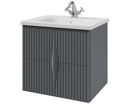 Купить Тумба графит матовый 57,8 см Caprigo Novara 35915-TP810 в магазине сантехники Santeh-Crystal.ru