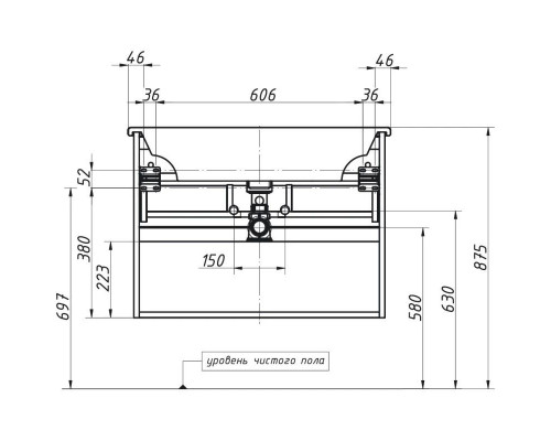 Купить Тумба белый матовый 75 см Caprigo Novara 35916-TP811 в магазине сантехники Santeh-Crystal.ru