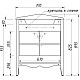Купить Тумба керамик 69 см Caprigo Marsel 33811-TP812 в магазине сантехники Santeh-Crystal.ru