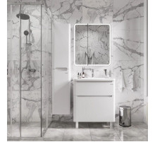 Комплект мебели белый глянец 70 см Grossman Адель 107005 + 4627173210232 + 207004