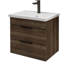 Тумба с раковиной темный дуб 71 см Grossman Форта 1070032 + 15840