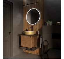 Комплект мебели дуб веллингтон/черный матовый 70 см Grossman Винтаж 107007 + GR-5010GW + 97070