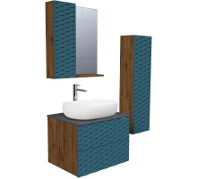 Комплект мебели дуб веллингтон/бриз матовый 65 см Grossman Альба 106502 + GR-3015 + 206502