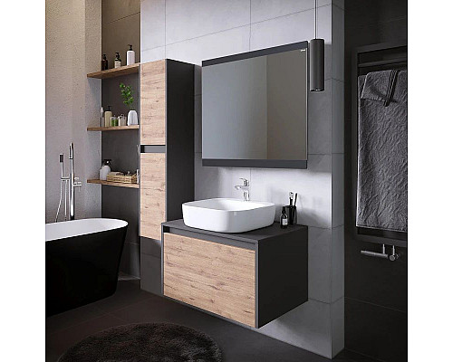 Santeh-Crystal.ru: Комплект мебели дуб веллингтон/графит 70 см Grossman Смарт 107009 + GR-3028 + 207005 Купить Комплект мебели дуб веллингтон/графит 70 см Grossman Смарт 107009 + GR-3028 + 207005 в магазине сантехники Santeh-Crystal.ru