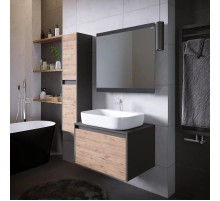 Комплект мебели дуб веллингтон/графит 70 см Grossman Смарт 107009 + GR-3027 + 207005