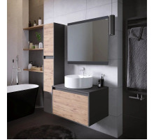 Комплект мебели дуб веллингтон/графит 70 см Grossman Смарт 107009 + GR-3012 + 207005