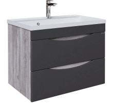 Тумба с раковиной бетон пайн/графит матовый 70,1 см Grossman Талис 107010 + 4627173210171