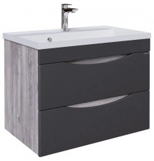 Тумба с раковиной бетон пайн/графит матовый 70,1 см Grossman Талис 107010 + 4627173210171