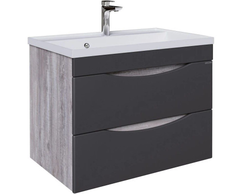 Приобрести Тумба с раковиной бетон пайн/графит матовый 70,1 см Grossman Талис 107010 + 4627173210171 в магазине сантехники Santeh-Crystal.ru