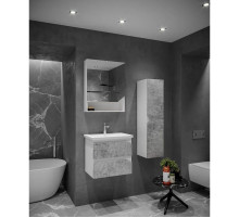 Комплект мебели бетон/белый глянец 61 см Grossman Инлайн 106004 + 16413 + 206002