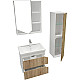 Приобрести Комплект мебели дуб сонома/белый глянец 61 см Grossman Инлайн 106003 + 16413 + 206002 в магазине сантехники Santeh-Crystal.ru