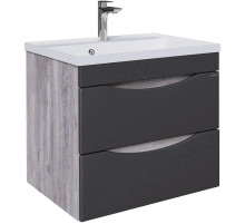 Тумба с раковиной бетон пайн/графит матовый 60,3 см Grossman Талис 106008 + 4627173210164
