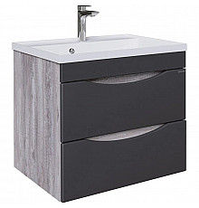 Тумба с раковиной бетон пайн/графит матовый 60,3 см Grossman Талис 106008 + 4627173210164