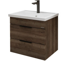 Тумба с раковиной темный дуб 61 см Grossman Форта 1060052 + 16413