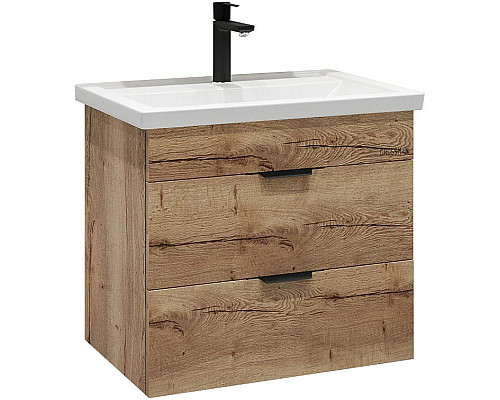 Приобрести Тумба с раковиной дуб галифакс 61 см Grossman Форта 106005 + 16413 в магазине сантехники Santeh-Crystal.ru
