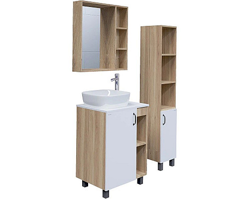 Santeh-Crystal.ru: Комплект мебели дуб сонома/белый матовый 67 см Grossman Флай 107001 + 507001 + GR-3019 + 207001 Приобрести Комплект мебели дуб сонома/белый матовый 67 см Grossman Флай 107001 + 507001 + GR-3019 + 207001 в магазине сантехники Santeh-Crystal.ru