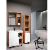 Комплект мебели дуб сонома/белый матовый 71 см Grossman Флай 107001 + 15840 + 207001