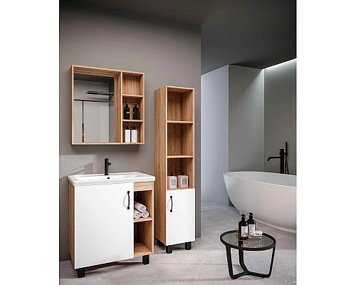 Santeh-Crystal.ru: Комплект мебели дуб сонома/белый матовый 71 см Grossman Флай 107001 + 15840 + 207001 Купить Комплект мебели дуб сонома/белый матовый 71 см Grossman Флай 107001 + 15840 + 207001 в магазине сантехники Santeh-Crystal.ru